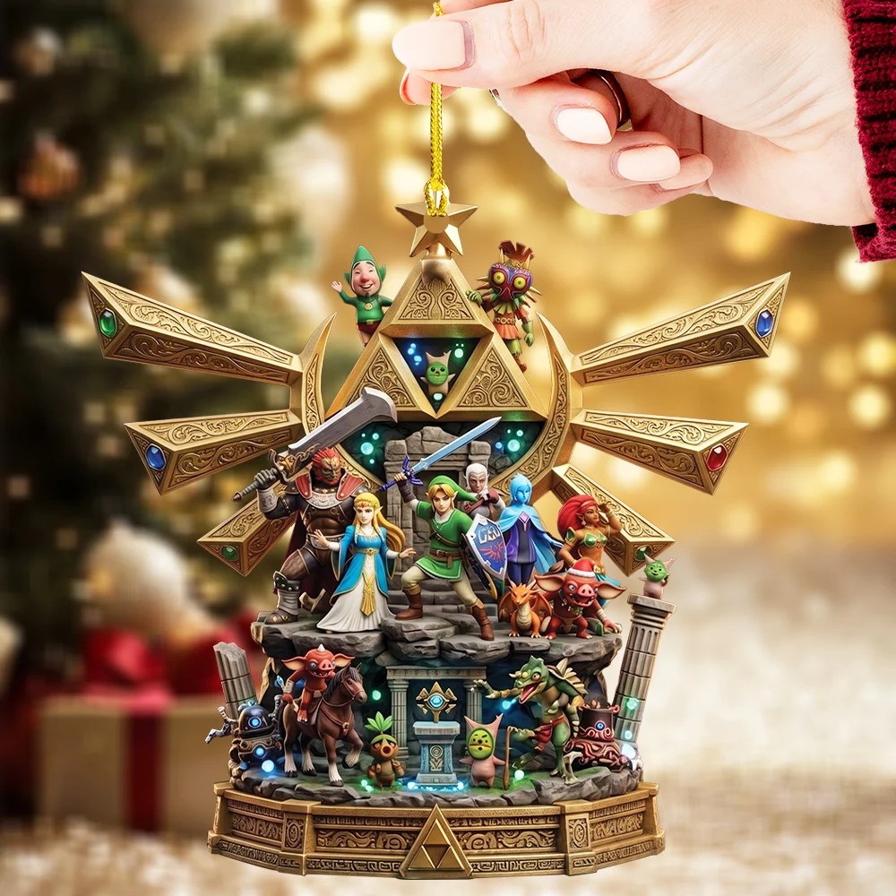The Legend of Zelda 40th Anniversary Custom Shape 2-side Printed Acrylic Ornament – TMTHU9815
