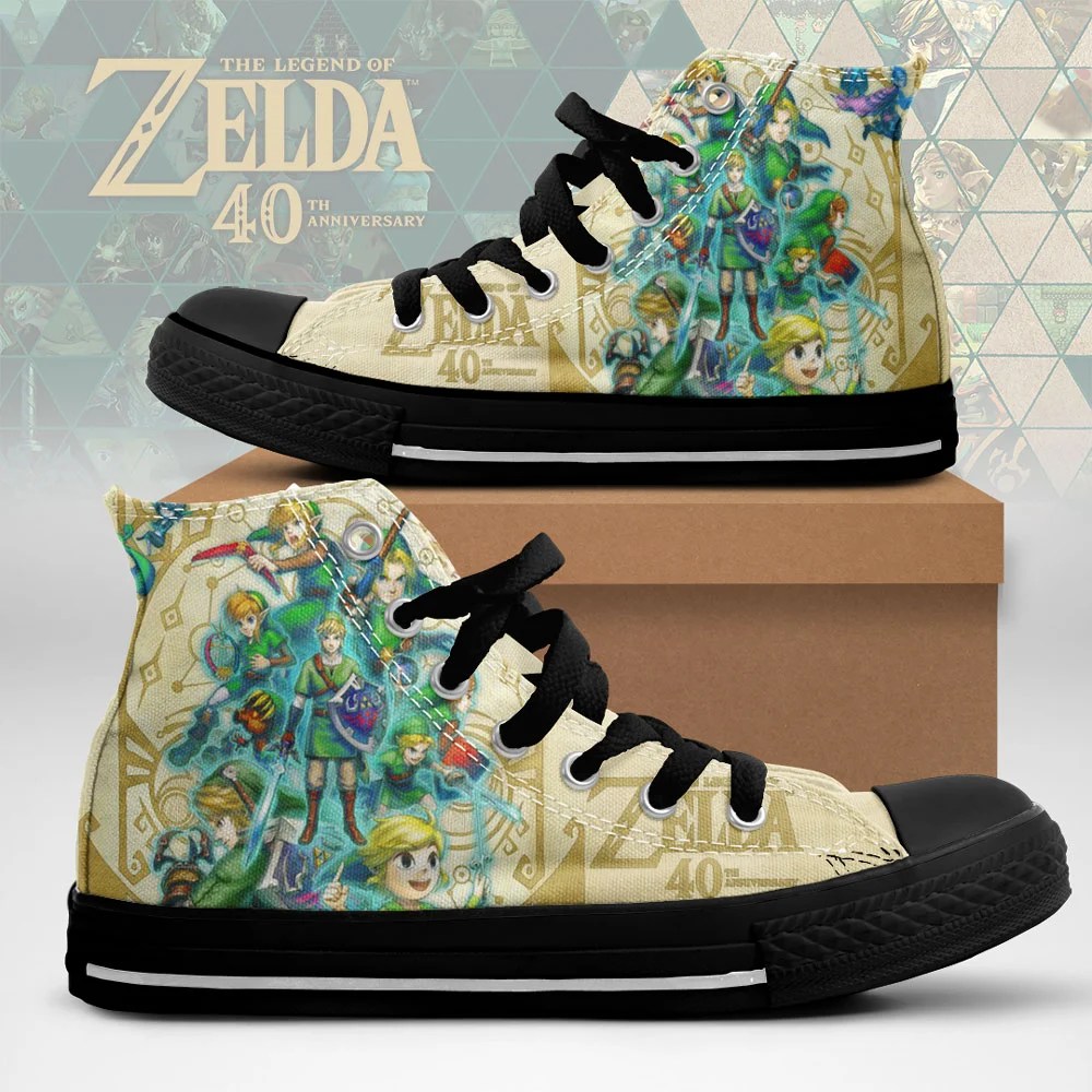 The Legend of Zelda 40th Anniversary High Top Canvas Shoes – TMTHU9715