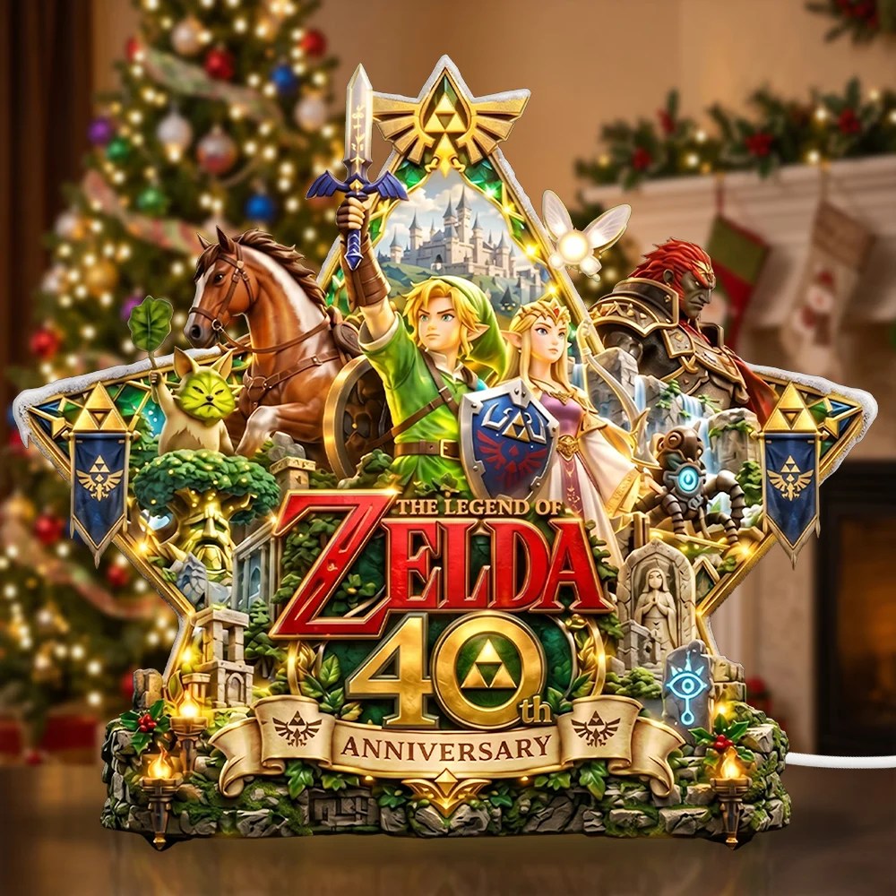 The Legend of Zelda 40th Anniversary Custom Shape Acrylic Light Box – TMTHU9670