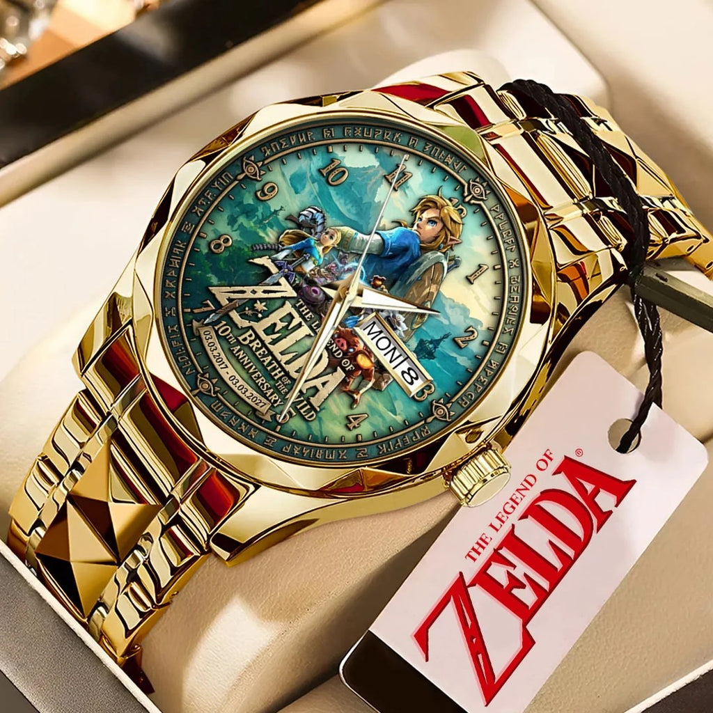 The Legend of Zelda: Breath of the Wild 10th Anniversary Alloy Luxury Quartz Watch – TMTHU10224
