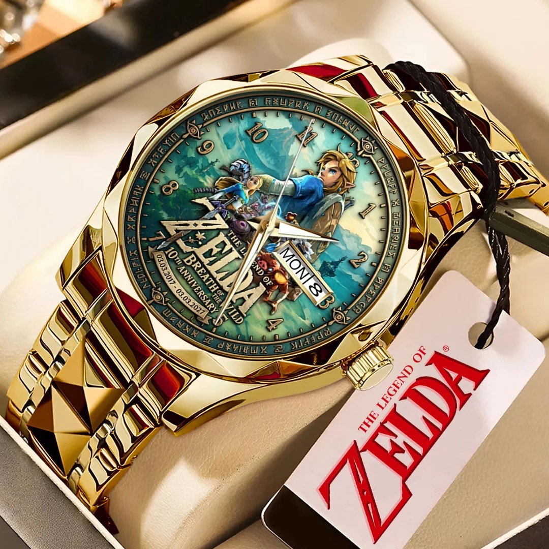 The Legend of Zelda: Breath of the Wild 10th Anniversary Alloy Luxury Quartz Watch – TMTHU10224