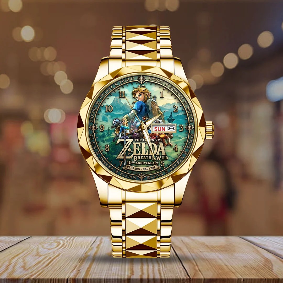 The Legend of Zelda: Breath of the Wild 10th Anniversary Alloy Luxury Quartz Watch – TMTHU10224