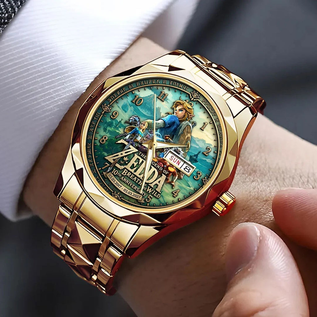 The Legend of Zelda: Breath of the Wild 10th Anniversary Alloy Luxury Quartz Watch – TMTHU10224