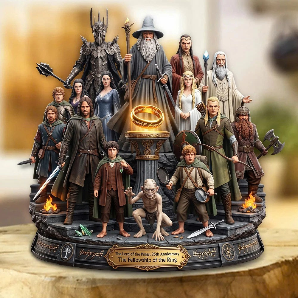 The Lord of the Rings 25th Anniversary Custom Shape Acrylic Plaque – TMTHU9776
