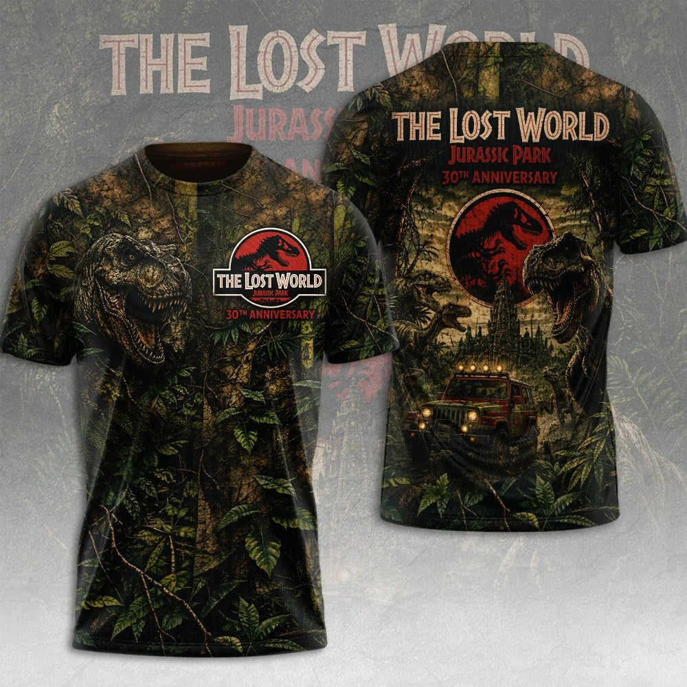 The Lost World: Jurassic Park 30th Anniversary 3D Apparel – TMTHU8827