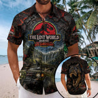 The Lost World: Jurassic Park 30th Anniversary Short Sleeve Button-Down Shirt – TMTHU8852