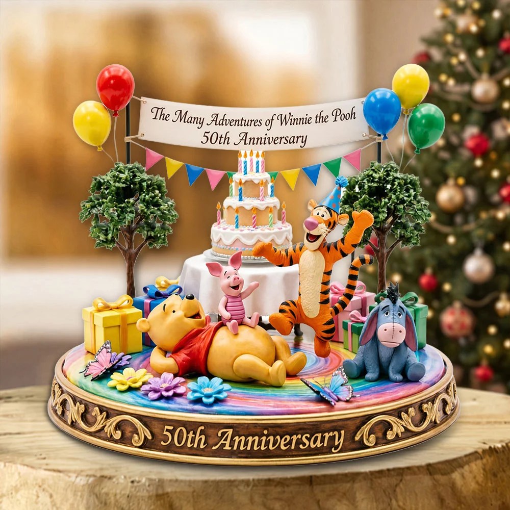 The Many Adventures of Winnie-the-Pooh 50th Anniversary 2027 Custom Shape Acrylic Plaque – TMTHU9927