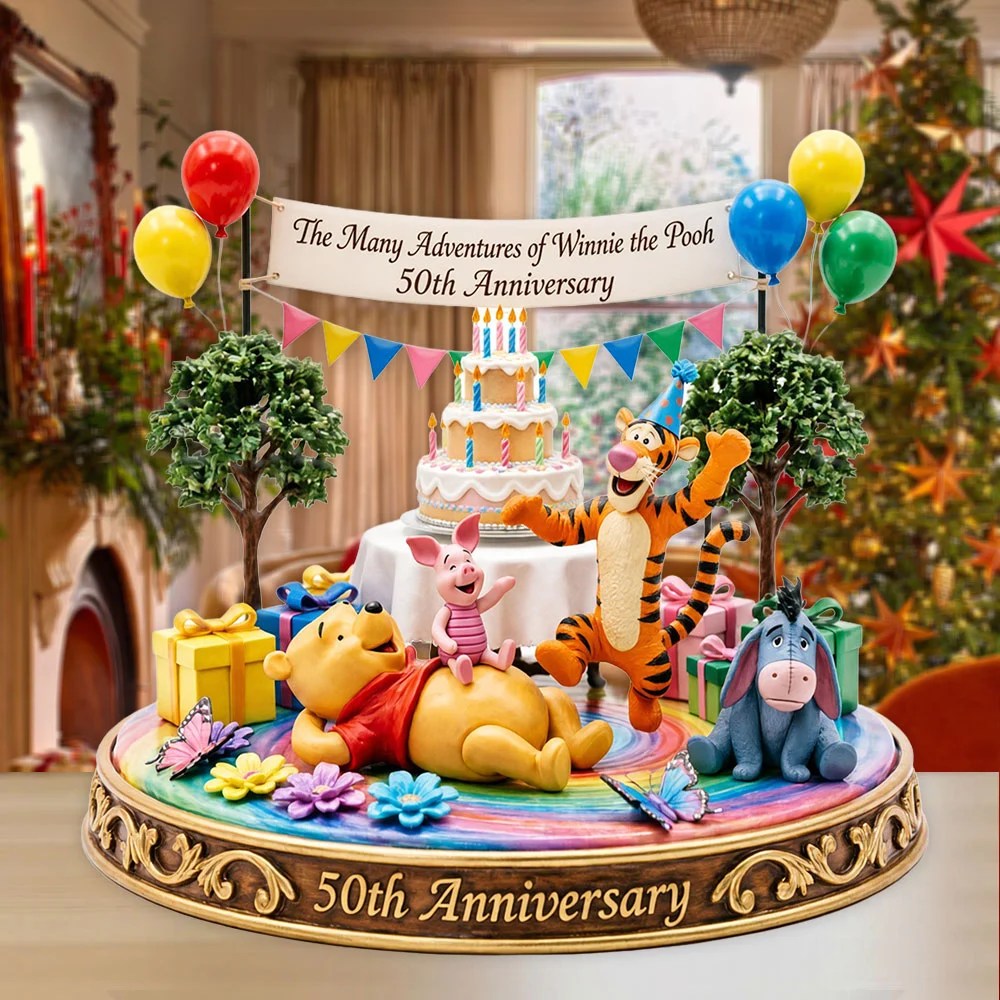 The Many Adventures of Winnie-the-Pooh 50th Anniversary 2027 Custom Shape Acrylic Plaque – TMTHU9927