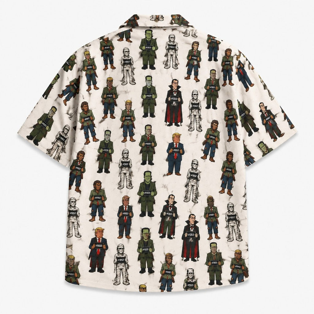 The Monster Mugshot Trump Hawaiian Shirt