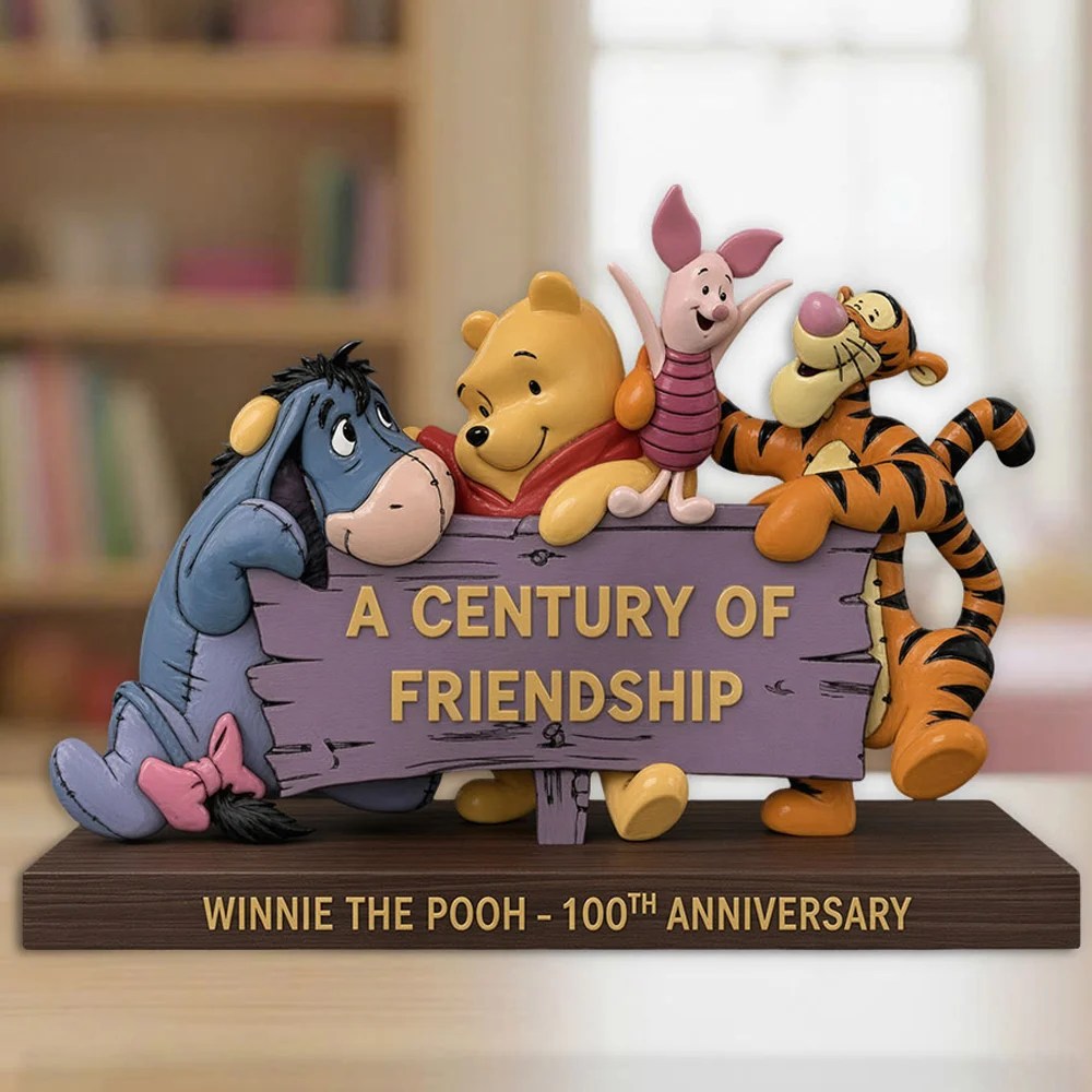 Winnie-the-Pooh 100th Anniversary Custom Shape Acrylic Plaque – GNE8855