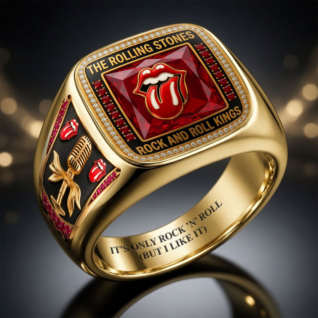 The Rolling Stones 3D Engraved Ring – HOATT18542