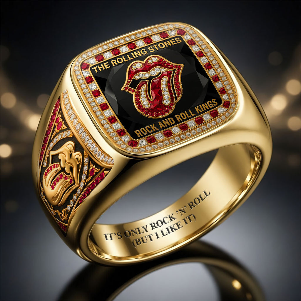The Rolling Stones 3D Engraved Ring – HOATT18883