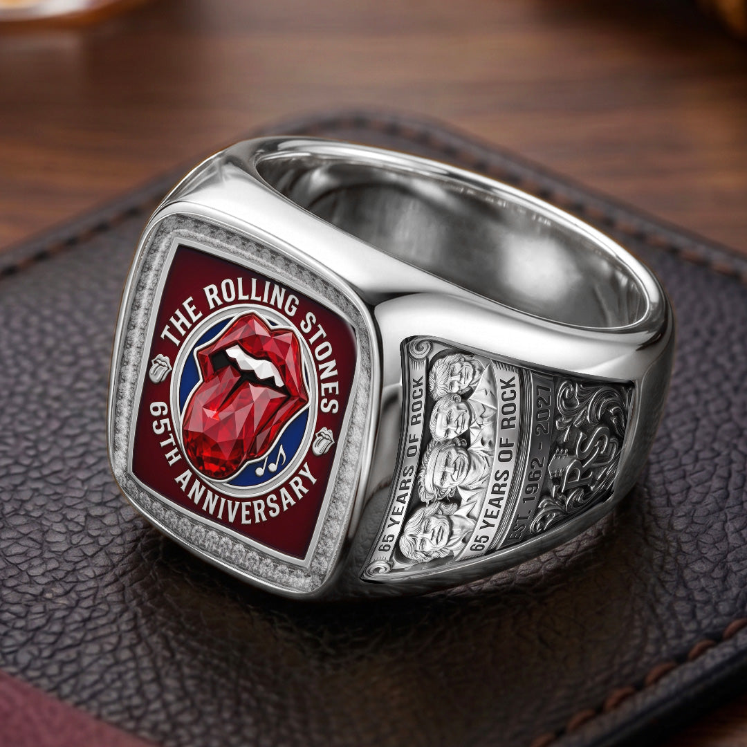 The Rolling Stones 65th Anniversary 3D Engraved Ring – TMTHU7159