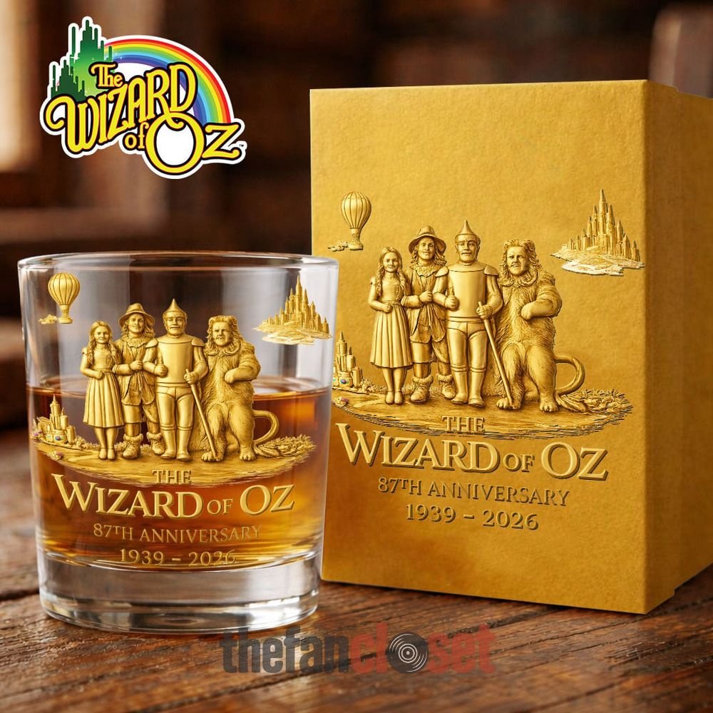 The Wizard Of Oz 87th Anniversary Whiskey Glass