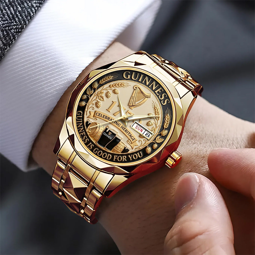 Guinness Alloy Luxury Quartz Watch – TANTN20698