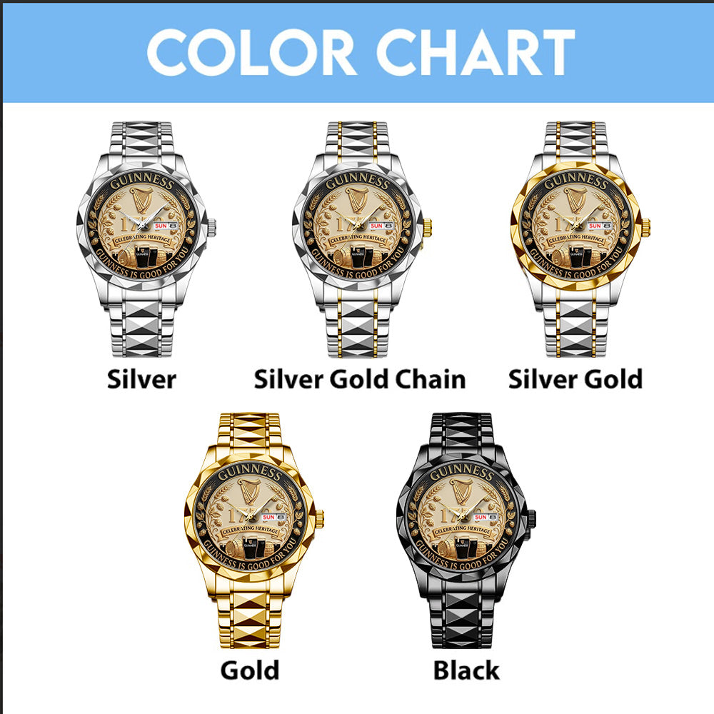 Guinness Alloy Luxury Quartz Watch – TANTN20698