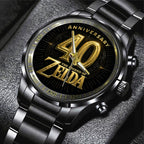 The Legend of Zelda 40th Anniversary Black Stainless Steel Watch – GNE4871