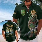 The Legend of Zelda 40th Anniversary Short Sleeve Button-Down Shirt – HOATT21149