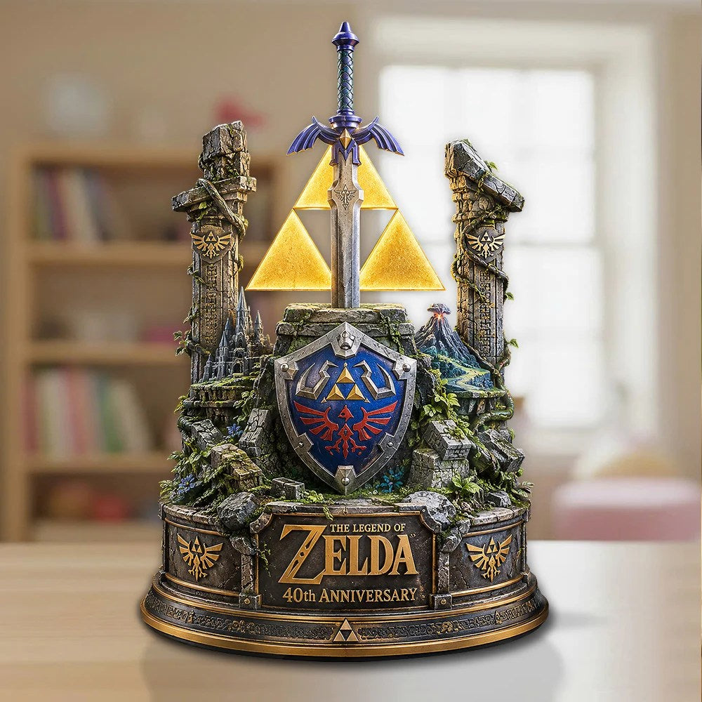 The Legend of Zelda 40th Anniversary Custom Shape Acrylic Plaque – GNE8732