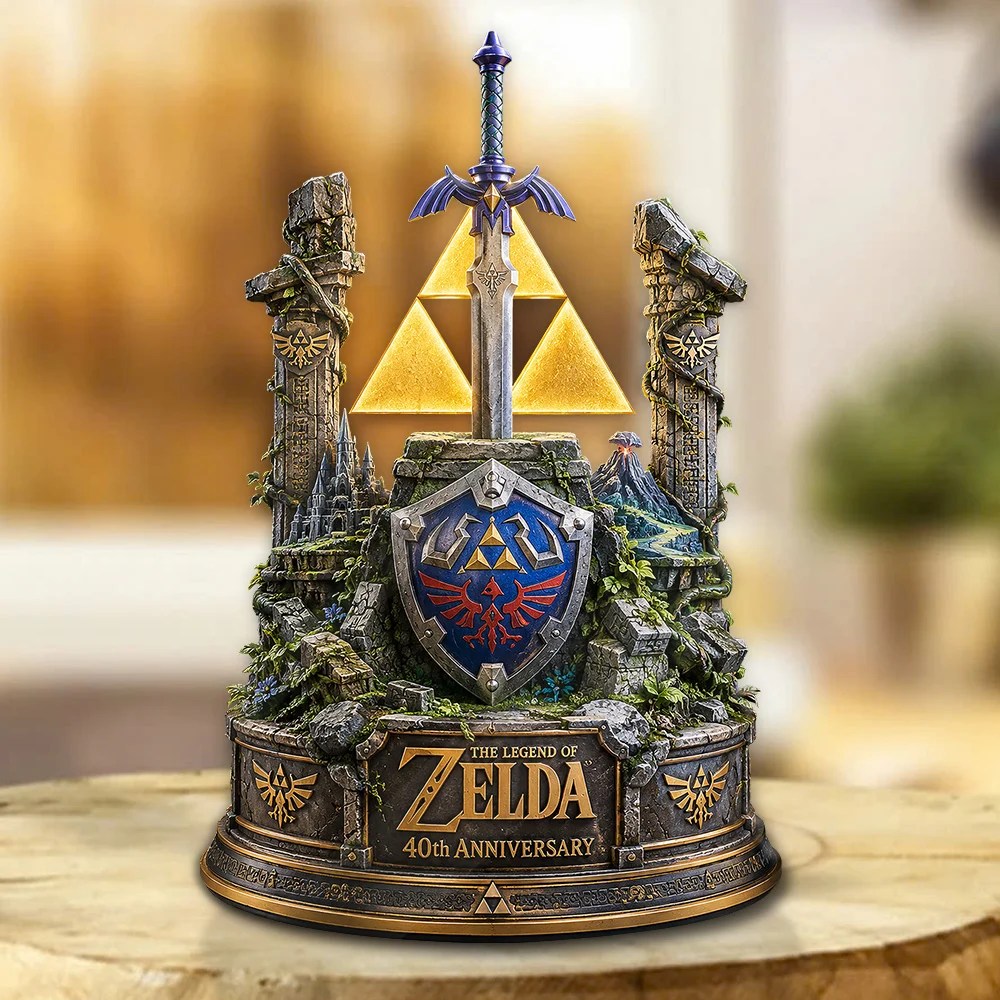 The Legend of Zelda 40th Anniversary Custom Shape Acrylic Plaque – GNE8732