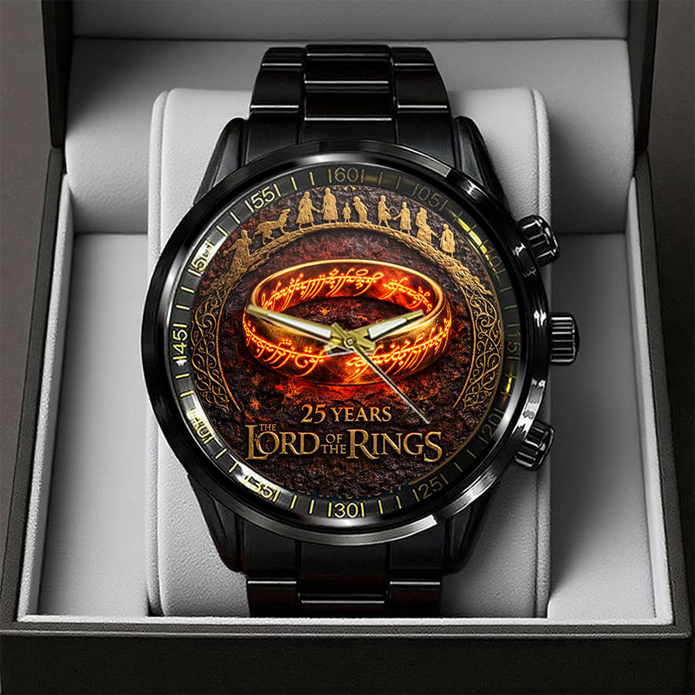 The Lord of the Rings 25th Anniversary Black Stainless Steel Watch – TANTN20365