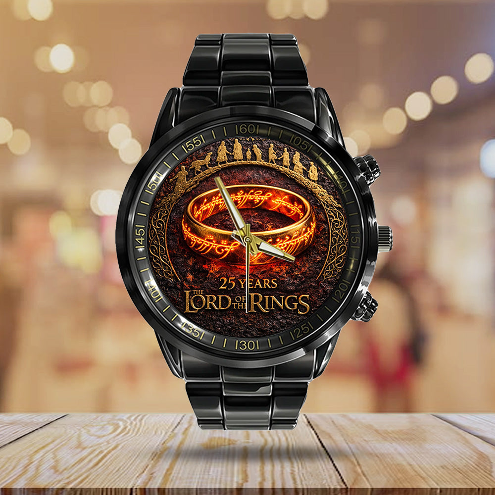 The Lord of the Rings 25th Anniversary Black Stainless Steel Watch – TANTN20365