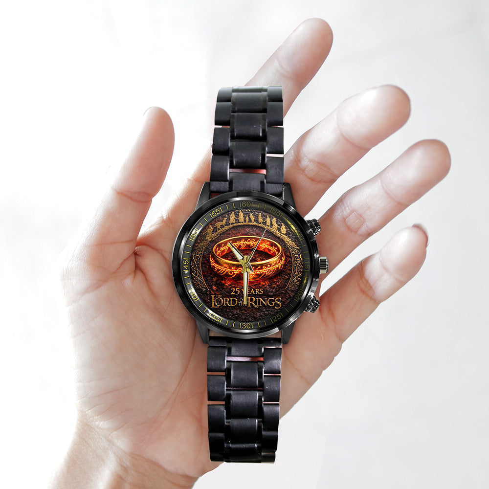 The Lord of the Rings 25th Anniversary Black Stainless Steel Watch – TANTN20365
