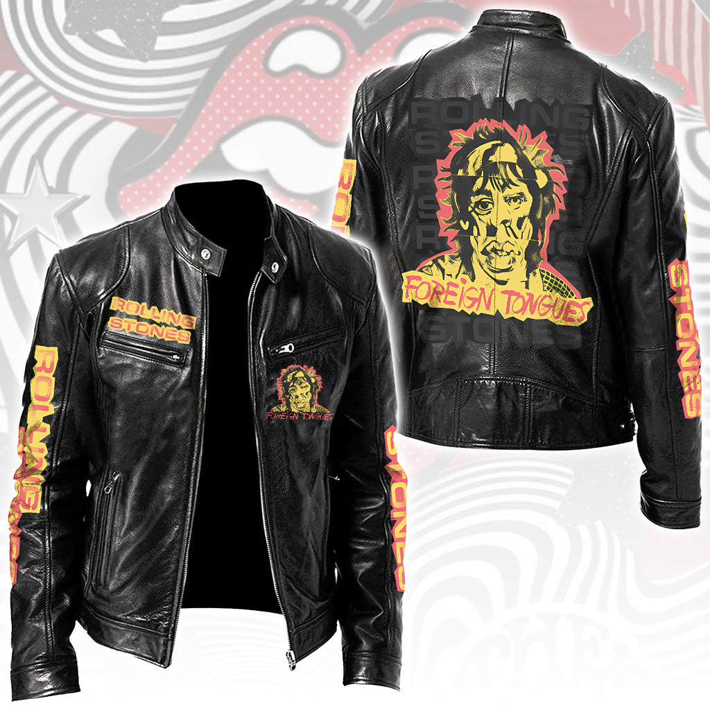 The Rolling Stones Motorcycle Leather Jacket – TANTN22784