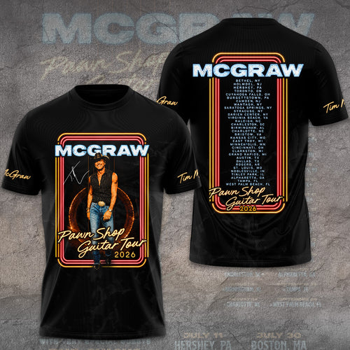 Tim McGraw﻿ 2026 Tour 3D Apparel – GNE7943