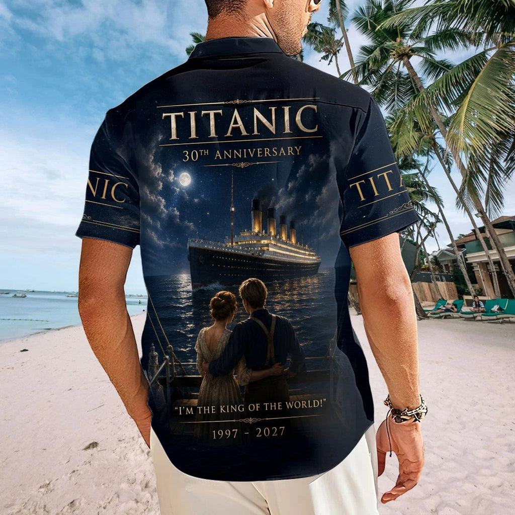 Titanic 30th Anniversary Short Sleeve Button-Down Shirt – TMTHU9014