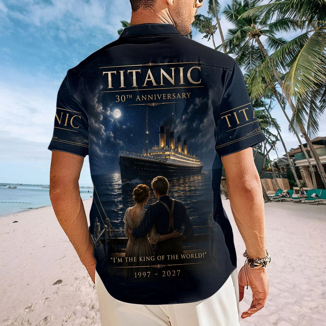 Titanic 30th Anniversary Short Sleeve Button-Down Shirt – TMTHU9014