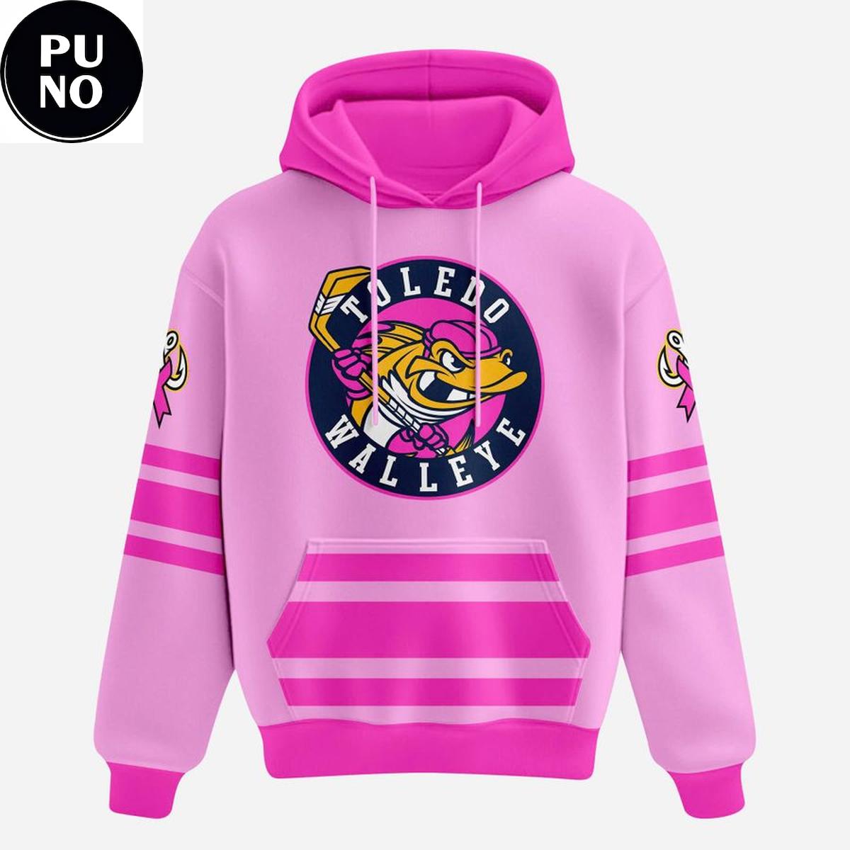 Toledo Walleye Pink in the Rink 2026 Hoodie T-Shirt