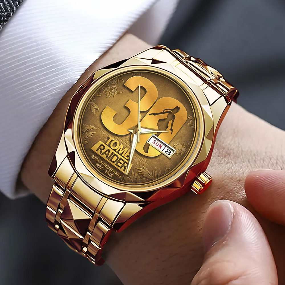 Tomb Raider 30th Anniversary Alloy Luxury Quartz Watch – GNE4894