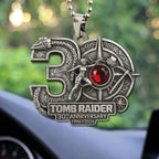 Tomb Raider 30th Anniversary Custom shape 1-sided Acrylic Car Ornament – GNE4896