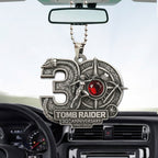 Tomb Raider 30th Anniversary Custom shape 1-sided Acrylic Car Ornament – GNE4896