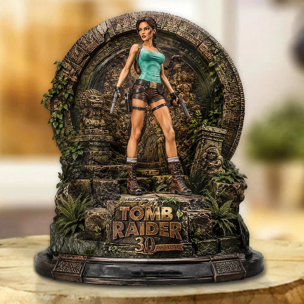 Tomb Raider 30th Anniversary Custom Shape Acrylic Plaque – GNE8352