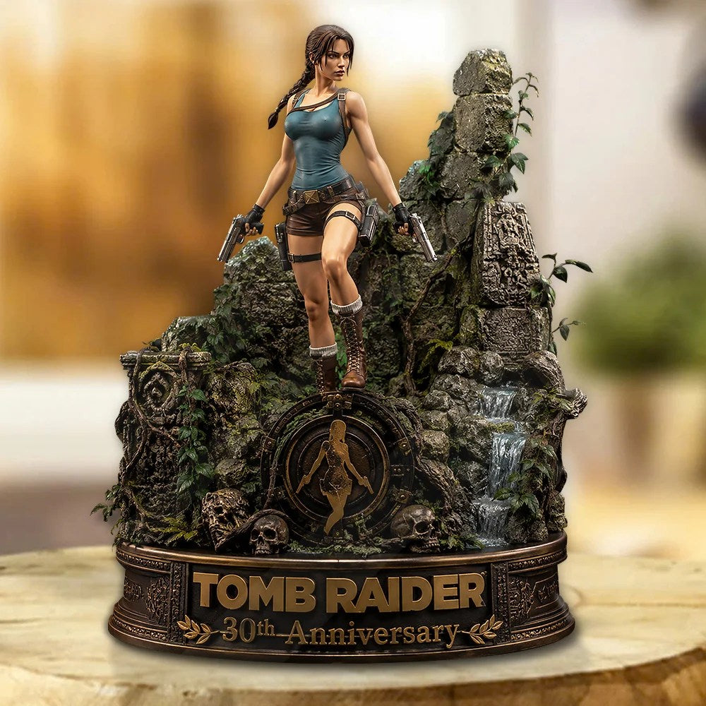 Tomb Raider 30th Anniversary Custom Shape Acrylic Plaque – GNE8466