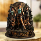 Tomb Raider 30th Anniversary Custom Shape Acrylic Plaque – GNE8469