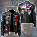 Top Gun 40th Anniversary Motorcycle Leather Jacket – GNE6291
