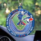 Toronto Blue Jays Custom shape 2-sided Acrylic Car Ornament – HOATT13060