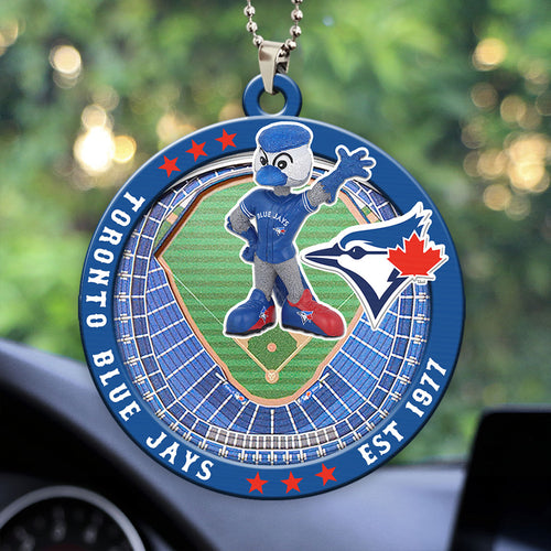 Toronto Blue Jays Custom shape 2-sided Acrylic Car Ornament – HOATT13060