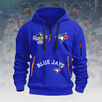 Toronto Blue Jays 2025 American League Champions 2D Quarter Zip Hoodie – HOATT14601