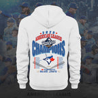 Toronto Blue Jays 2025 American League Champions 2D Quarter Zip Hoodie – HOATT14618