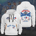Toronto Blue Jays 2025 American League Champions 2D Quarter Zip Hoodie – HOATT14618