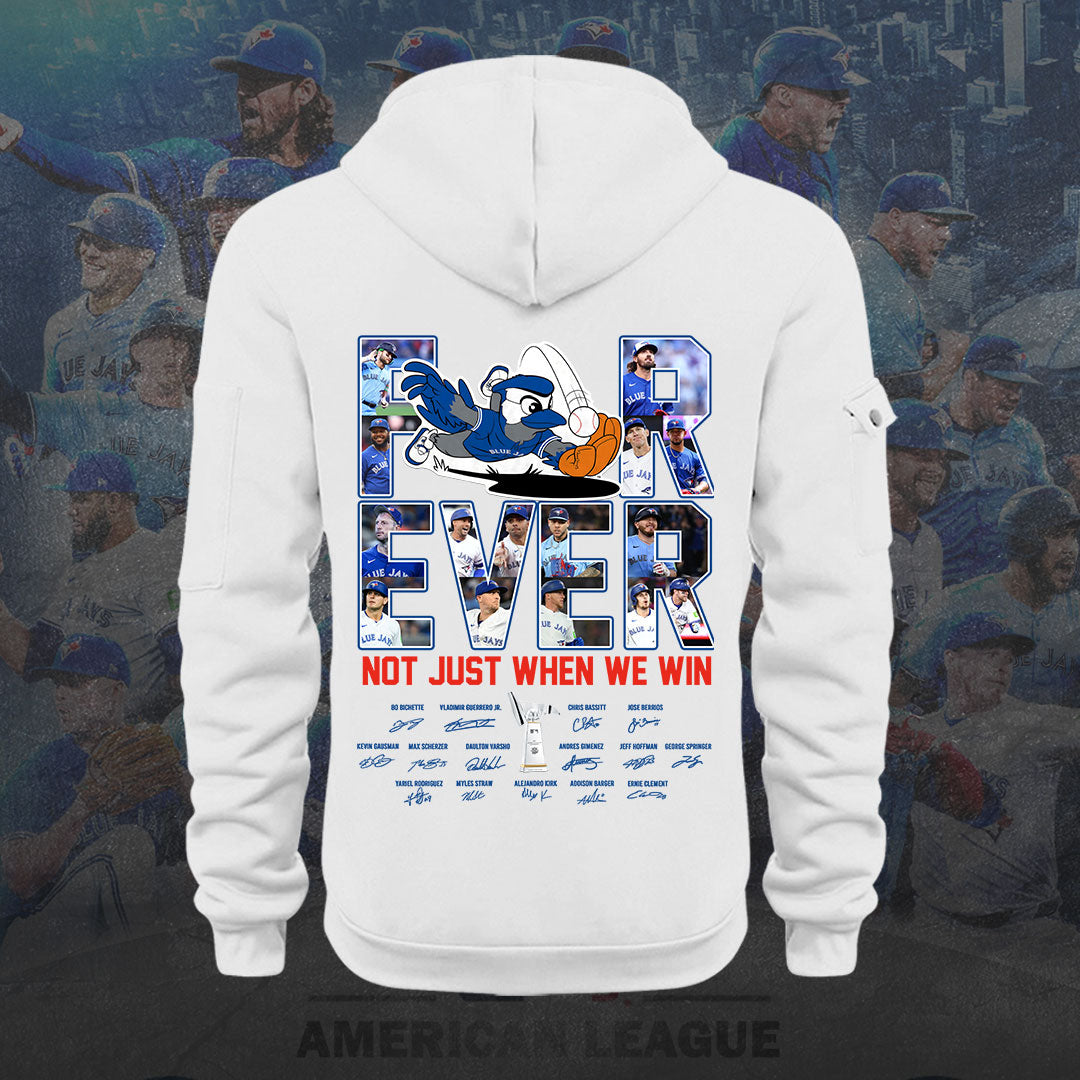 Toronto Blue Jays 2025 American League Champions 2D Quarter Zip Hoodie – HOATT14632