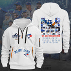 Toronto Blue Jays 2025 American League Champions 2D Quarter Zip Hoodie – HOATT14632