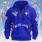 Toronto Blue Jays 2025 American League Champions 2D Quarter Zip Hoodie – MAITM13647