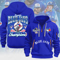 Toronto Blue Jays 2025 American League Champions 2D Quarter Zip Hoodie – MAITM13721
