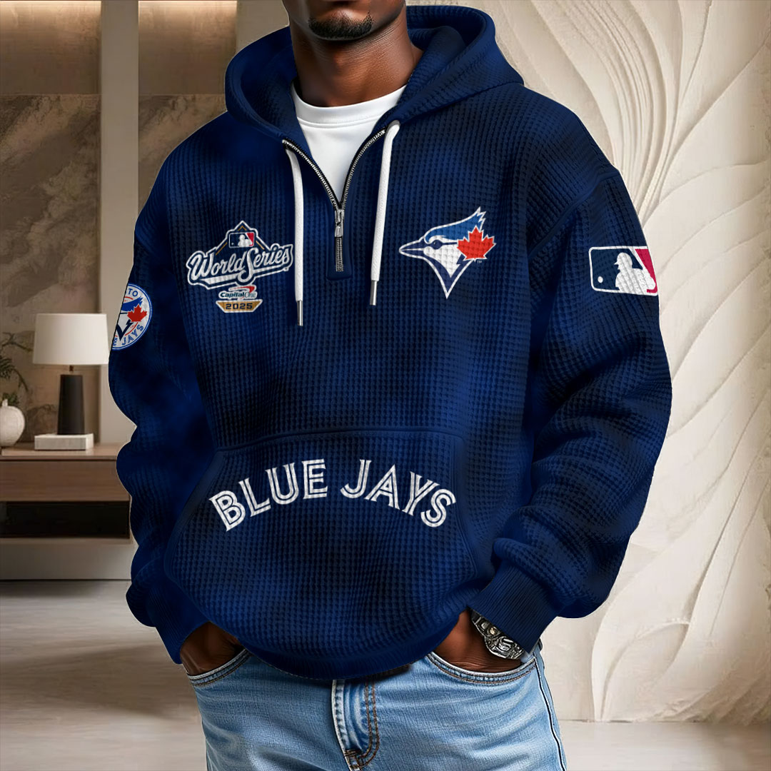 Toronto Blue Jays 2025 American League Champions 3D Unisex Waffle Hoodie – MAITM13964