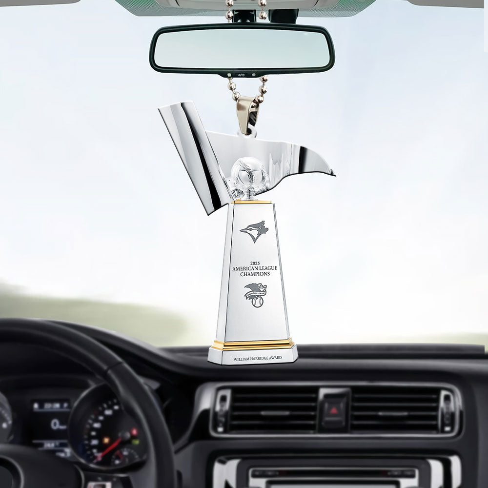 Toronto Blue Jays 2025 American League Champions Custom shape 2-sided Acrylic Car Ornament – MAITM13622